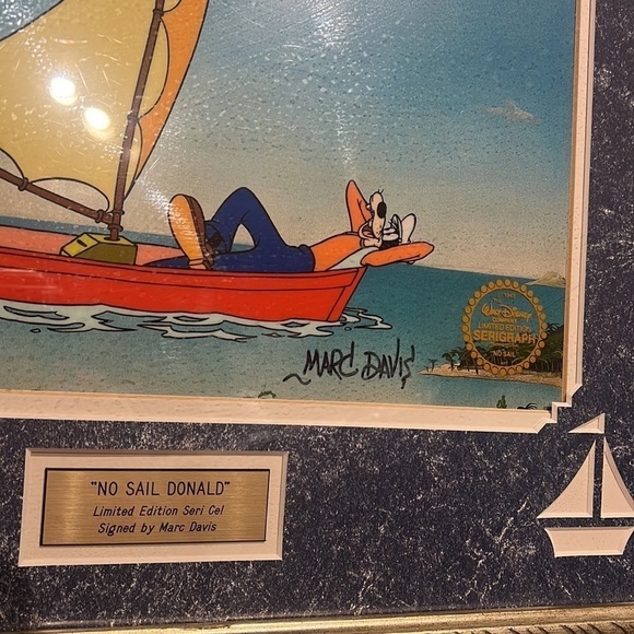Disney Studio’s No Sail Donald Original Limited Edition Seri Cel w/Certificate - Picture 2 of 12